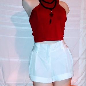 Express White shorts Size 6 100% polyester
